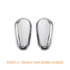 5 Pairs Gold Metal Eyeglasses Nose Pads with Screws and Screwdriver