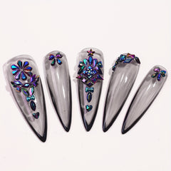 Colorful Nail Rhinestones Glass AB Crystal Kit