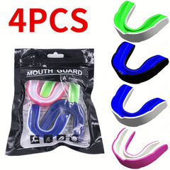 4pcs Sports Mouth Guard Anti Grinding Teeth Cover