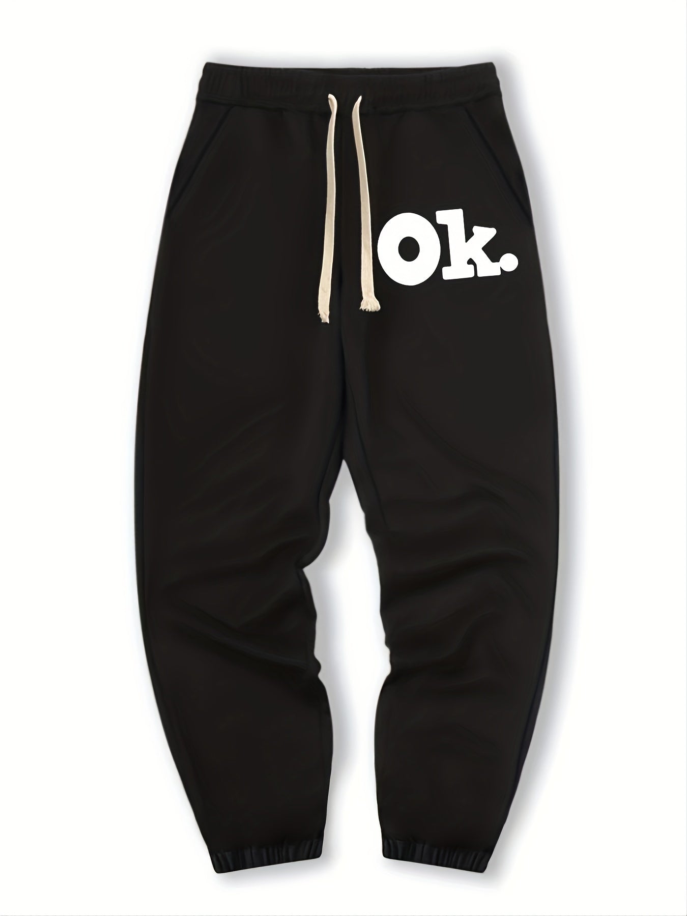 Men's Ok Graphic Print Sweatpant Casual Loose Jogger Pants