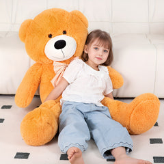48in Large Soft Jumbo Teddy Bear Big Brown Stuffed Animal Birthday Gift