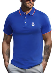 Men's Queen Print Golf Short Sleeve Shirt - Sports Top for Athletic Gym