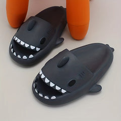 Men's Lightweight Shark Slippers Open Toe Home Shoes