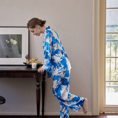 Horse Print Pajama Set Long Sleeve Top & Pants Women's Sleepwear