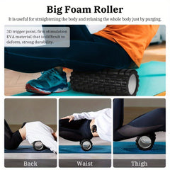 Yoga Roller Set: Massage Roller, Balls, Stick, Tension Rope