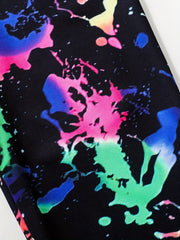 Colorful Ink Print Boys Casual Long Pants Spring Autumn Kids Clothing