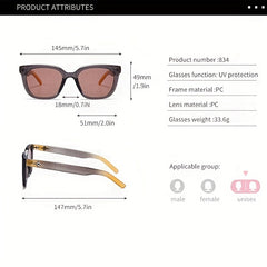 Star Pattern Cat's Eye Sunglasses UV400 Protection Glasses