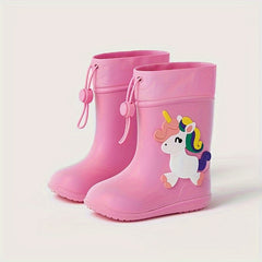 Cartoon Dinosaur Rain Boots for Baby - Waterproof Non Slip Rain Shoes