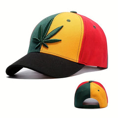 Embroidered Maple Leaf Hat Men's Hip Hop Baseball Cap
