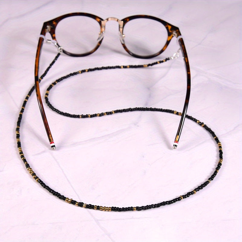 Beaded Glasses Chain Block Glasses Rope Lanyard Neck Strap Glasses Hanging Rope