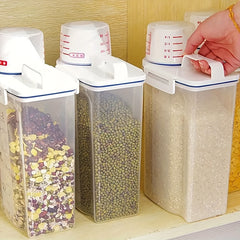 1pc Sealed Grain Storage Box Rice Beans Kitchen Storage Tank