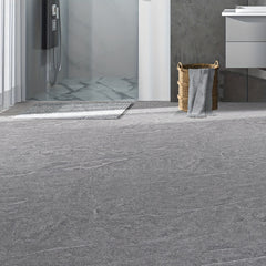 Retro Gray Cement Grain Crack Floor Sticker Anti Slip Waterproof