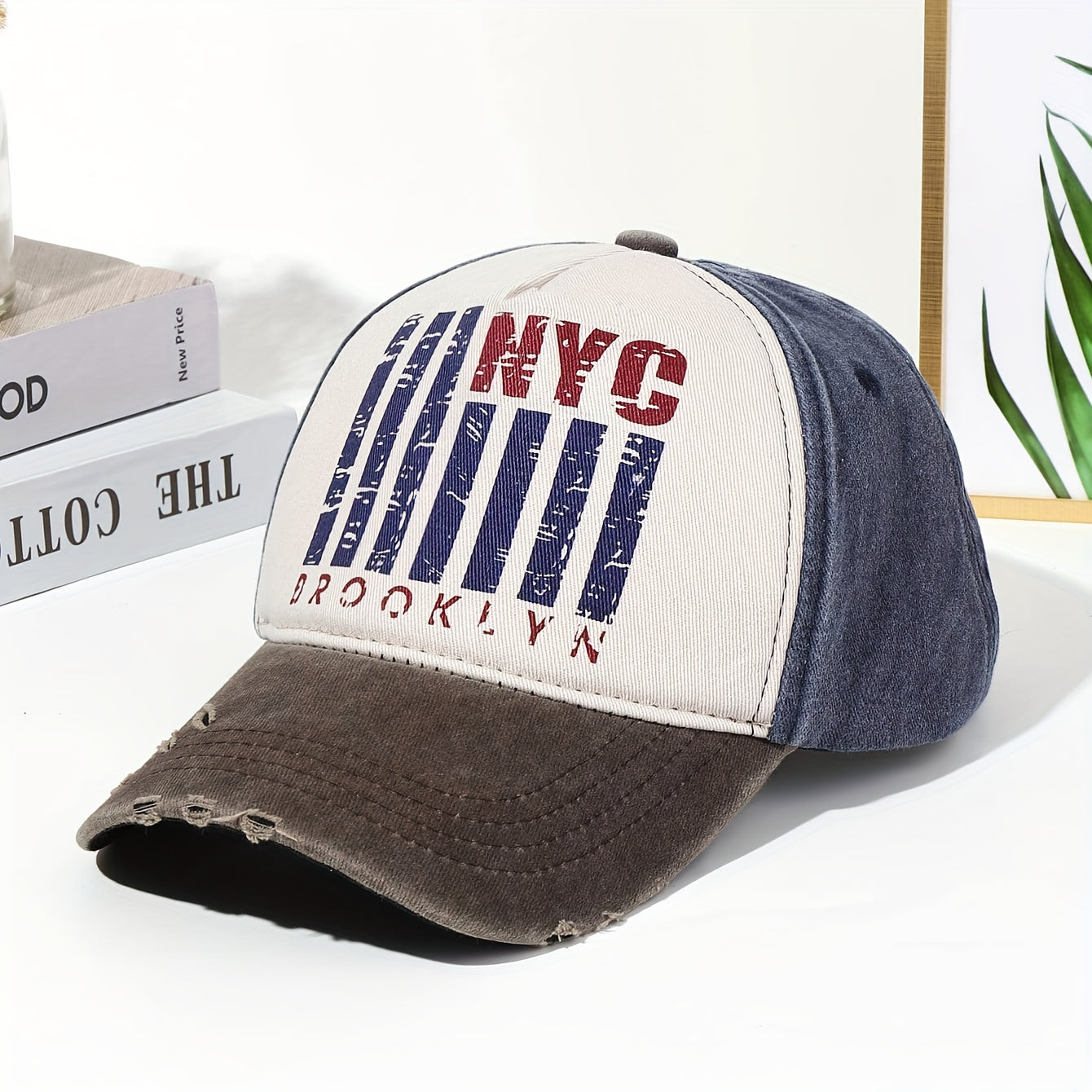 Graffiti Print Washed Retro Baseball Cap
