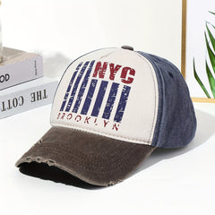 Graffiti Print Washed Retro Baseball Cap