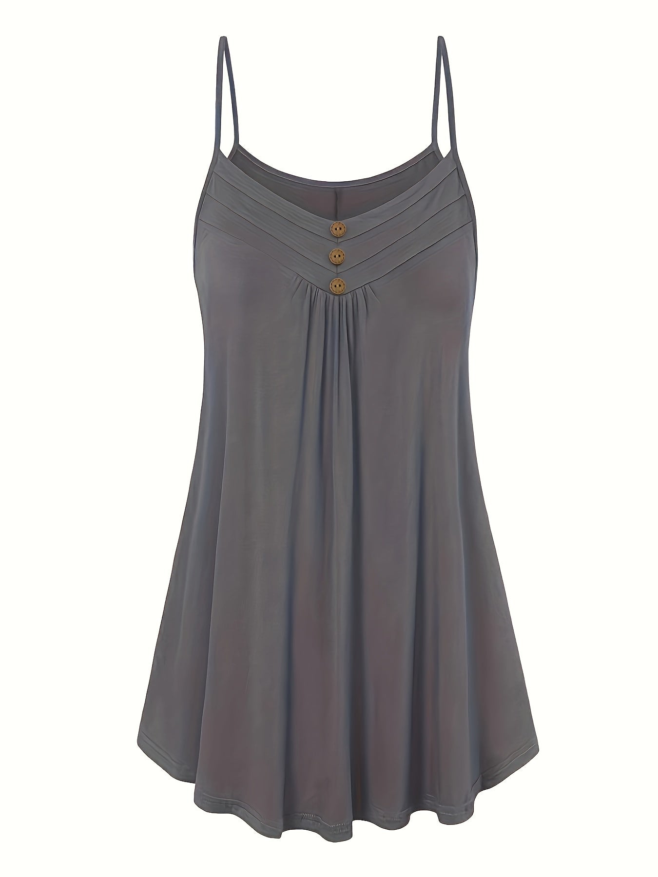 Solid V Neck Cami Top Women's Plus Casual Cami Top