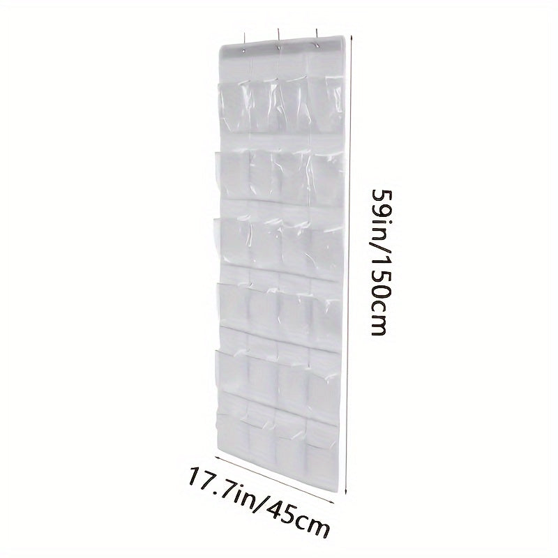 Over The Door Shoe Storage Rack 24 Deep Pockets Organizer
