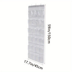 Over The Door Shoe Storage Rack 24 Deep Pockets Organizer