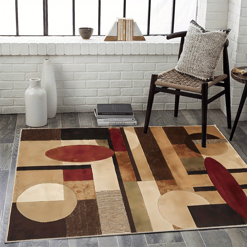 Geometry Chocolate Large Carpet For Living Room Bedroom Decor