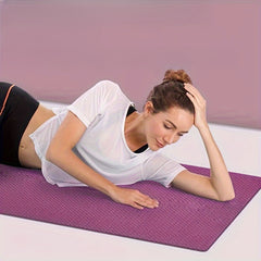 TPE Non-slip Yoga Mat With Asana Guide Line Thicken Widen Mute Fitness Mat
