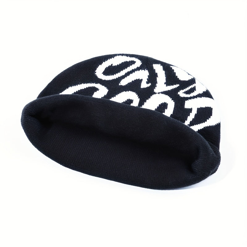 Y2K Skullies & Beanies Unisex Hip Hop Knit Hat Foldable Outdoor Stretch Cap
