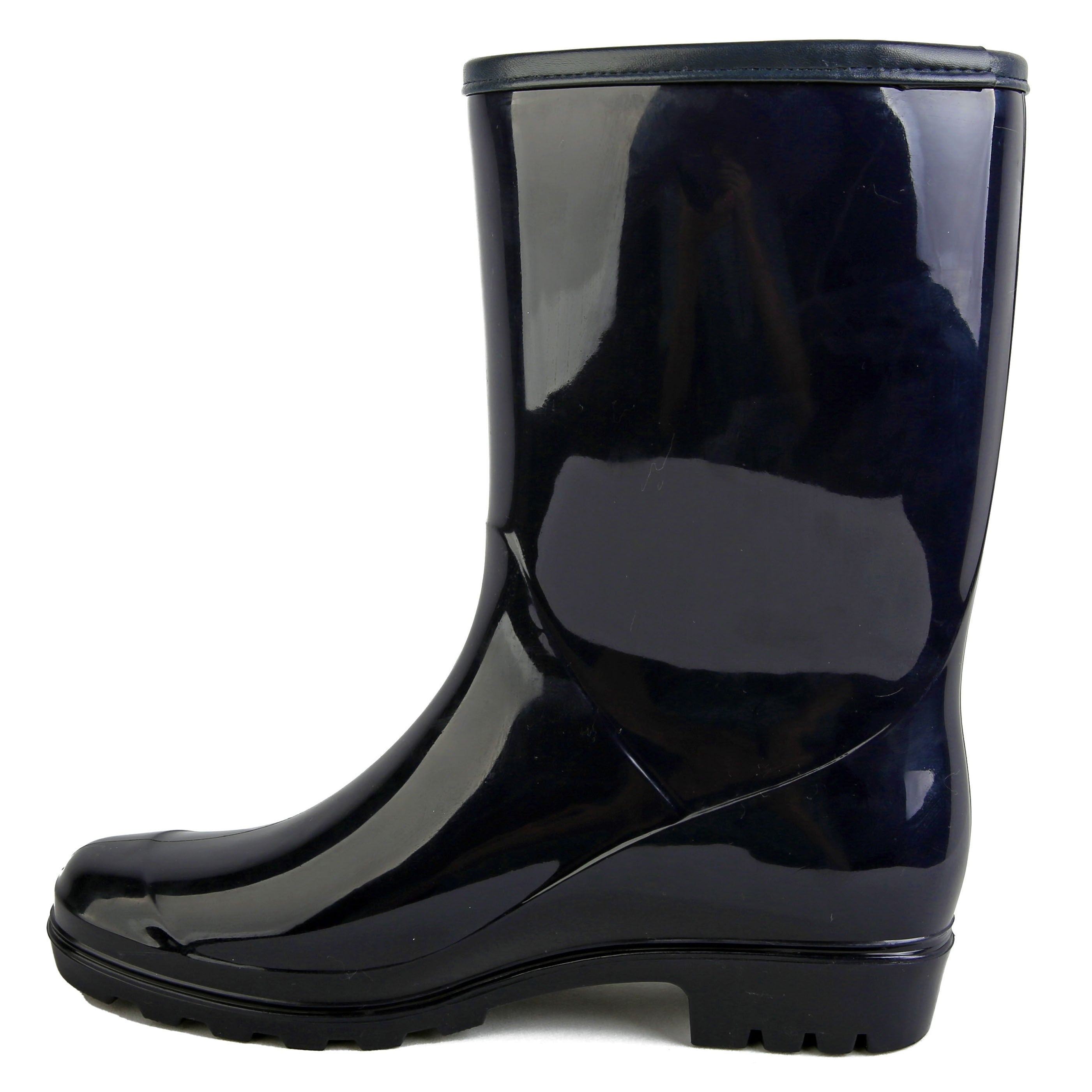 Waterproof Non Slip Rain Boots with PVC Buckle Decor