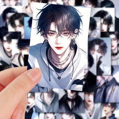 54pcs Glow Anime Pvc Waterproof Laptop Stickers