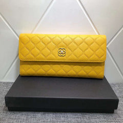 Summer Cowhide Leather Long Wallet Fashionable Handbag Large Capacity