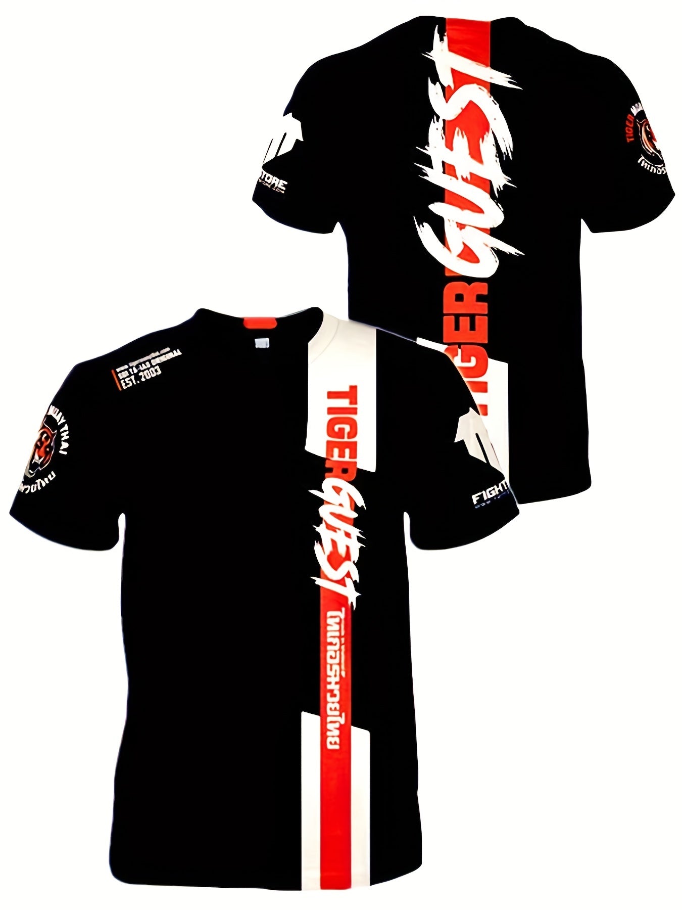 Men's MuayThai Sports T Shirt for Summer Outdoor MMA Combat Fanatics