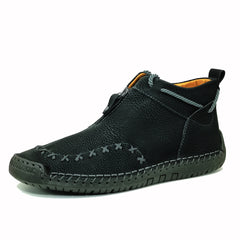 Men's Casual Retro Walking Desert Ankle Boots With Zipper