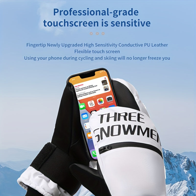 Waterproof Skiing Gloves Touch Screen Winter Warm