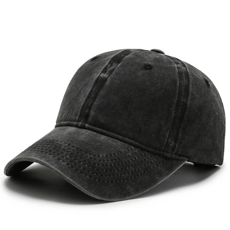 Light Board Baseball Cap Versatile Retro Sunshade Solid Adjustable Cap