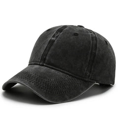 Light Board Baseball Cap Versatile Retro Sunshade Solid Adjustable Cap