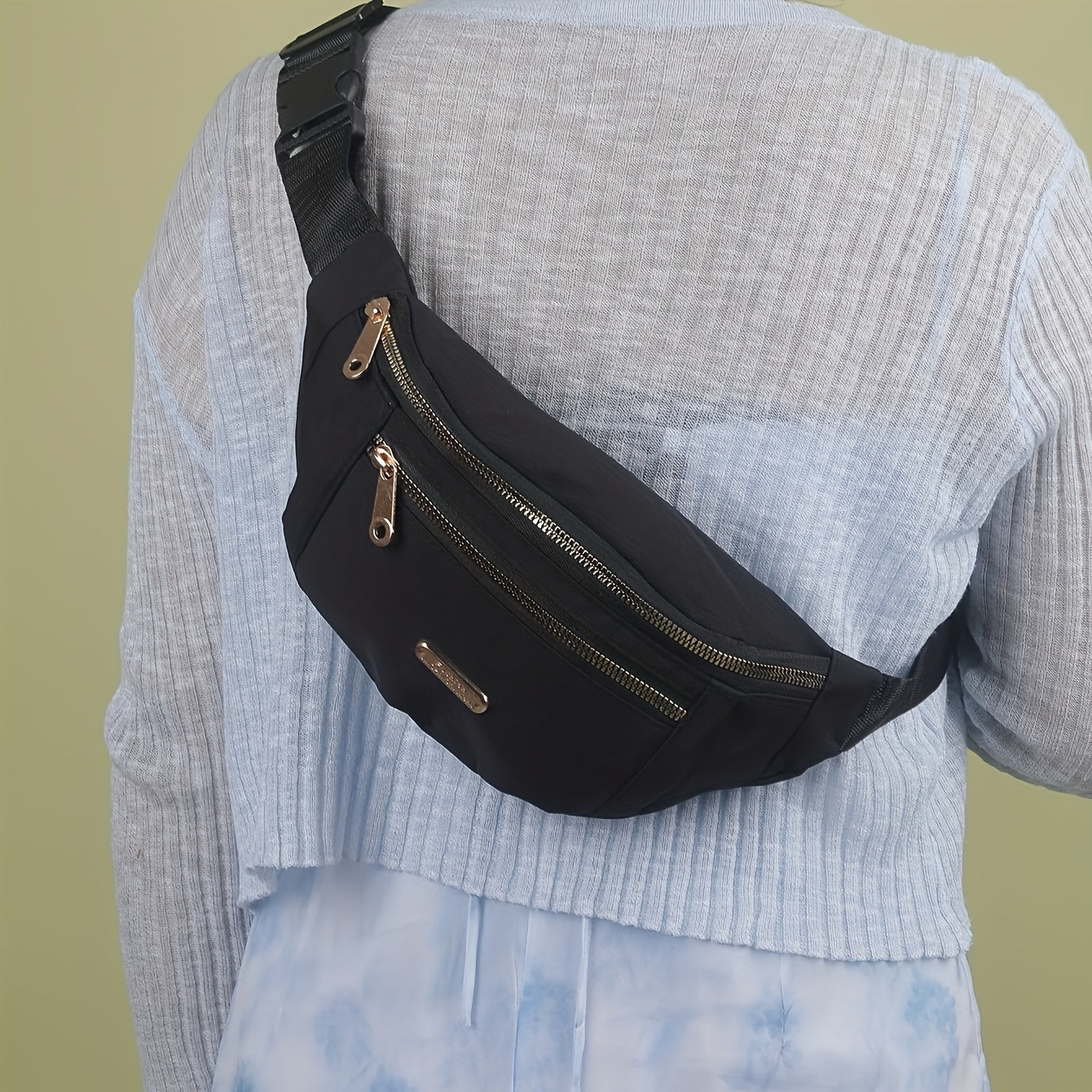 Outdoor Running Waist Bag Crossbody Sports Chest Bag Mobile Phone Storage