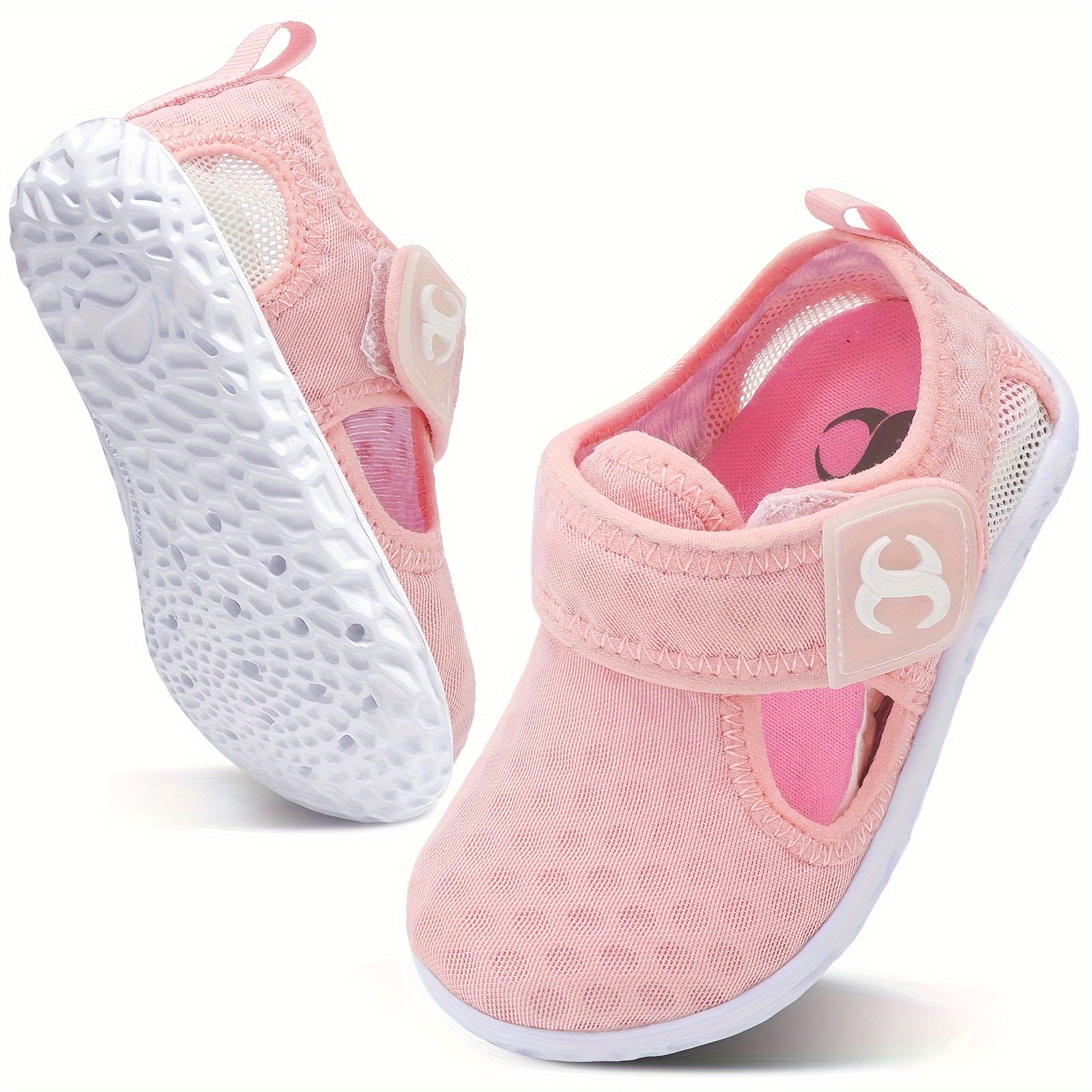 Breathable Mesh Aqua Shoes For Baby Girls - Non Slip Lightweight Wading Shoes