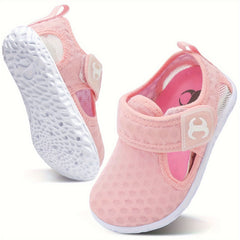 Breathable Mesh Aqua Shoes For Baby Girls - Non Slip Lightweight Wading Shoes