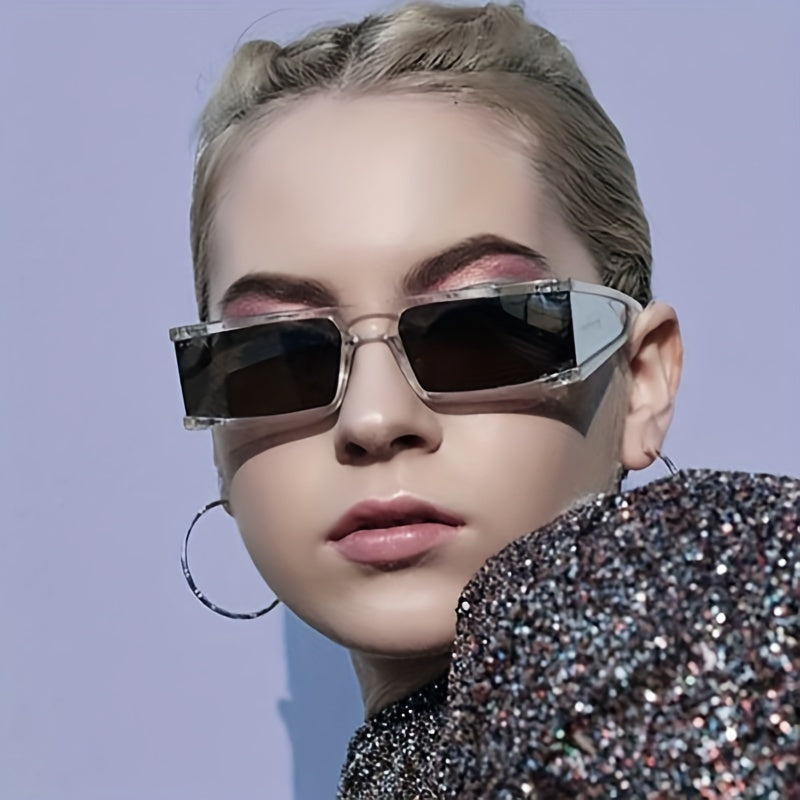 Y2K Futuristic Sunglasses Mirror Lens Glasses UV400