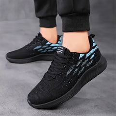 Men's Lace up Sneakers Athletic Shoes Breathable Running Basketball