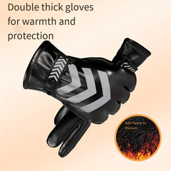 Warm Touch Screen Reflective Riding Gloves Waterproof Windproof