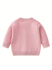 Baby Girls Button Sweater Cardigan for Spring Autumn Winter