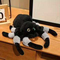 Halloween Spider Plush Toy with Expressive Eyes