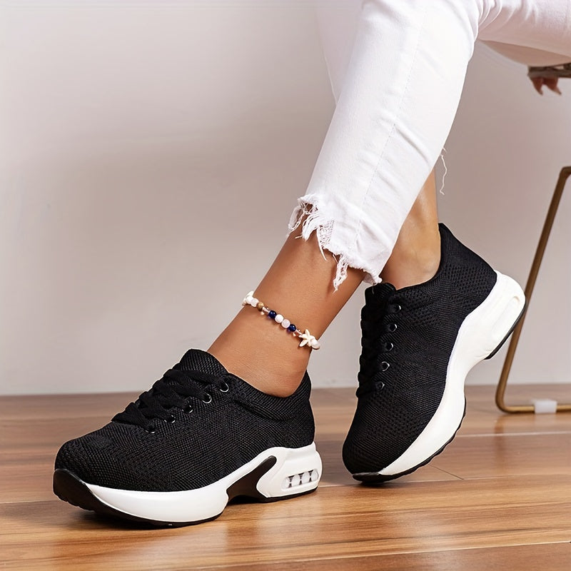 Lace Mesh Sports Shoes Air Cushion Casual Running Shoes Women's