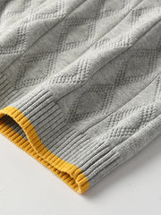 Kids College Style Sweater Vest Knitted Pullover