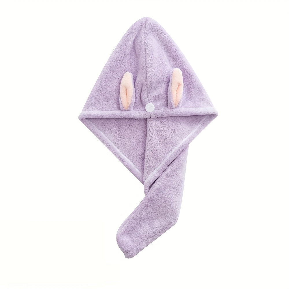 Rabbit Ears Hair Towel Microfiber Hair Drying Cap