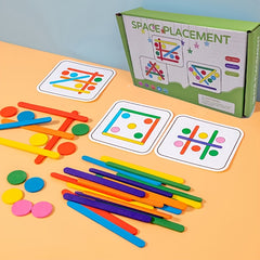Wooden Stacking Game Set Colorful Educational Toy for 3 Years