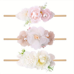 3pcs Baby Hair Ties Flowers Kids Hair Accessories Gift For Children