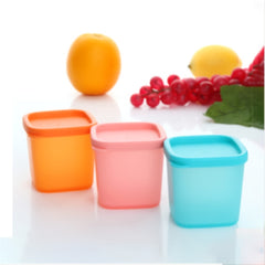 Portable Plastic Mini Foods Jars With Cover Seasoning Storage Container