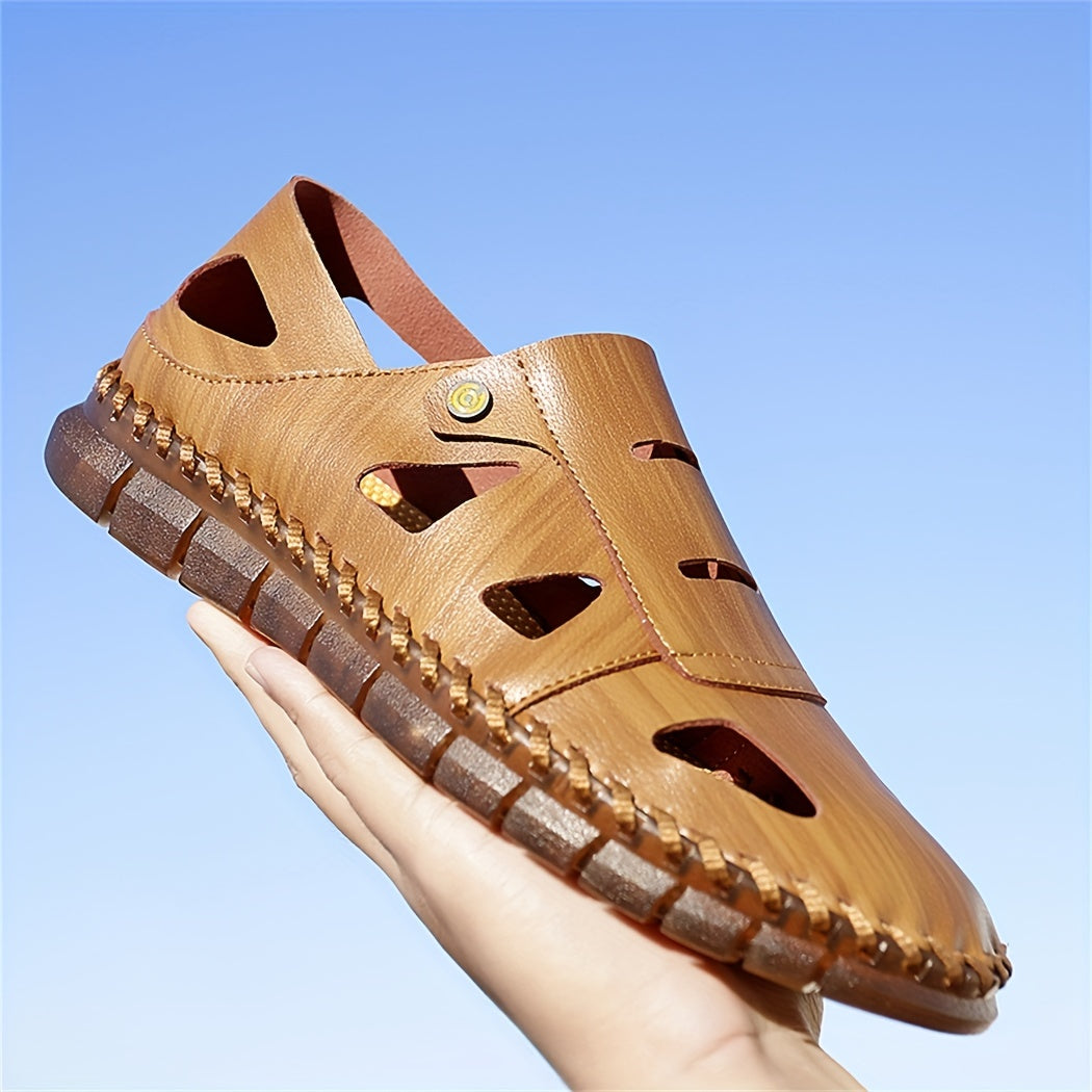 Men's Stitched Sandals - Assorted Colors Walking Shoes