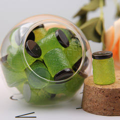 10pcs Mini Glass Sealed Jar Resin Storage Bucket DIY Ornament Props