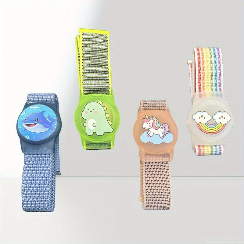 Adjustable Nylon Strap Airtag Holder Wristbands