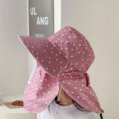 Breathable Sun Hat Face Mask Hat Summer Sunscreen Neck Protection Hats